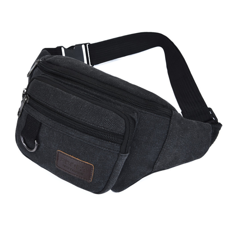 Riñonera para hombre, cartera para teléfono informal de gran capacidad a la , deportes, turismo, ciclismo, bolsos de hombro multifuncionales para hombre: Verde