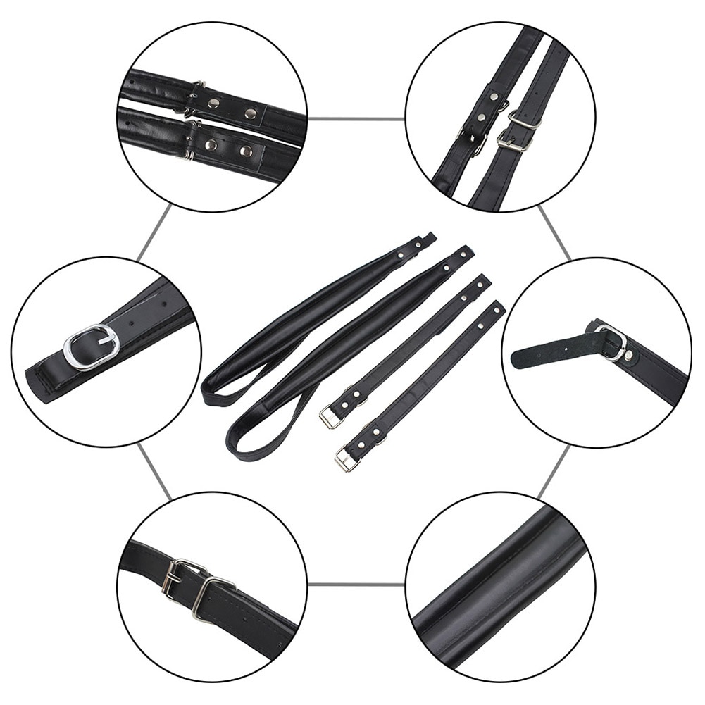 1 Paar Accordeon Schouderriem Zacht Synthetisch Leer Accordeon Band Band 83-110 Cm Verstelbare Lengte Accordeon Universele