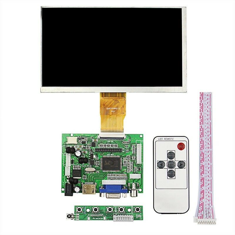 7 Inch 7 "Lcd Tft Display Hdmi Vga Monitor Screen + Afstandsbediening Voor Raspberry Pi 3B 4 +