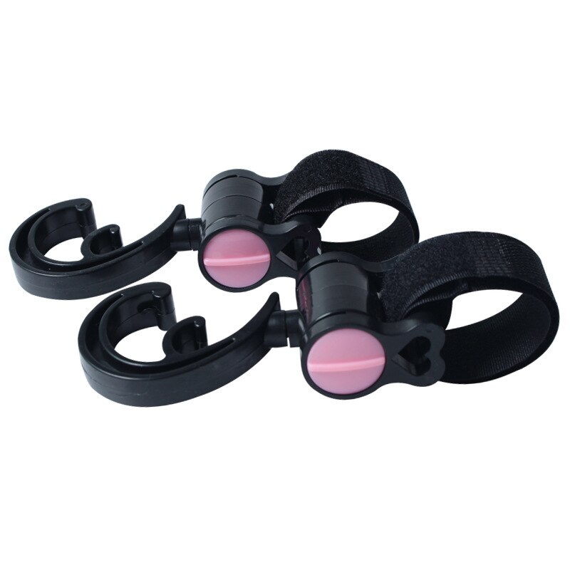 10 stk/parti klapvognstilbehør baby klapvognskroge universal barnevogn kørestol klapvogn vogn buggy clip bøjle clips: Lyserød 2pc