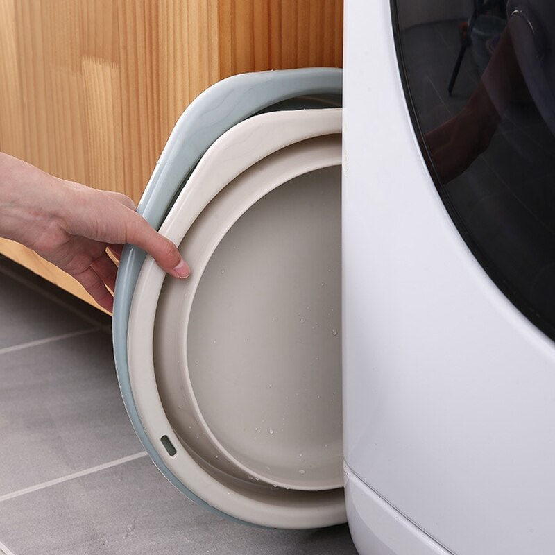 Plastic Folding Basin Portable Wash Basins Folding Laundry Bason Bathroom Kitchen AccessoriesTravel Outdoor Cam Folding Basin