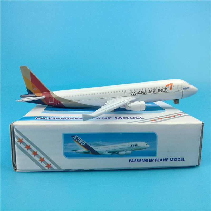 16CM 1:400 landingsgestel Vliegtuigen Airbus A320-200 model Koreaanse Asiana airways airlines W base legering vliegtuig collectible Vliegtuig