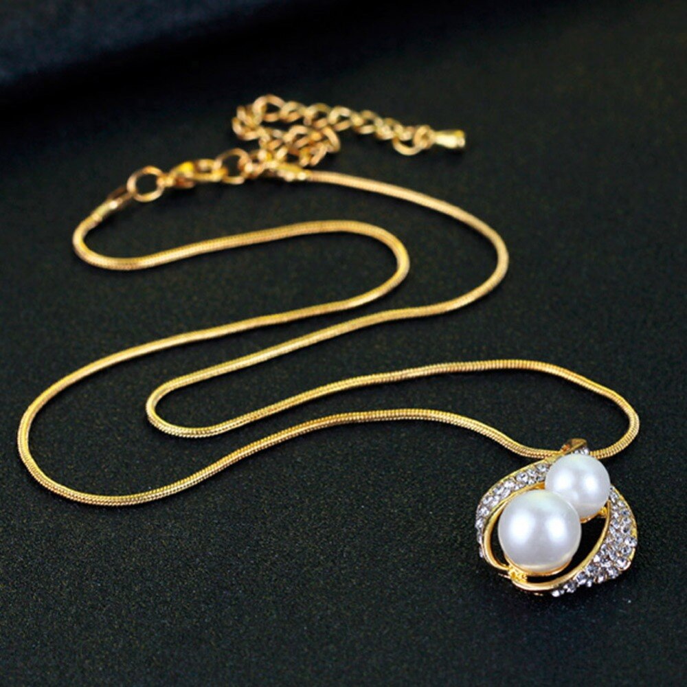 Charmant Sieraden Gesimuleerde-parel Ketting/Ring/Oorbellen Drie-delige Sieraden Set