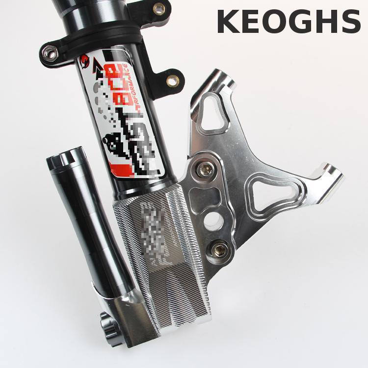 Keoghs Motorfiets Remklauw Beugel Voor 100mm Remklauw Voor 220/260mm Remschijf Voor Fastace 30mm Front Shock Cnc Werk