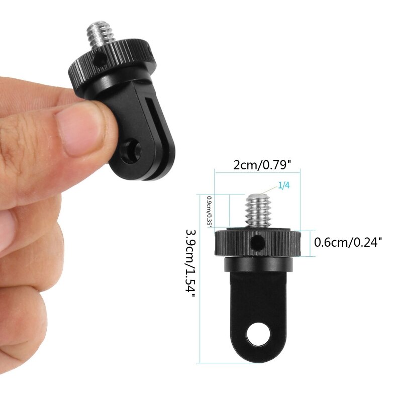 Mini Tripod Mount Adapter 1/4 Conversion Adapter for Hero 10 9 8 7/360 one x2
