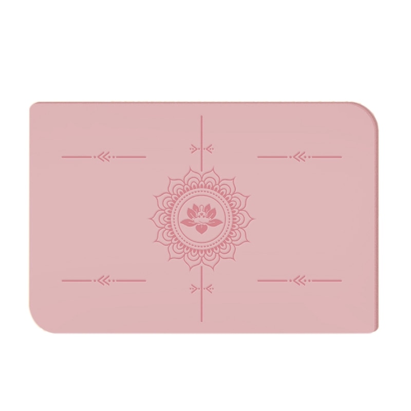 Yoga Mat for Handstand Rubber Mat Comfortable Meditation Rest Hit Seat Fitness Handstand Mat: Soft Pink