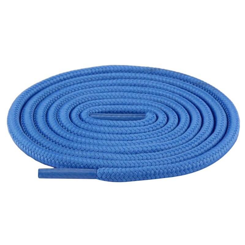 120cm lacets ronds Sneaker lacets de chaussures cordes lacets bottillons couleur unie botte de Sport dentelle chaussure athlétique ficelle 2 pièces/ensemble: blue