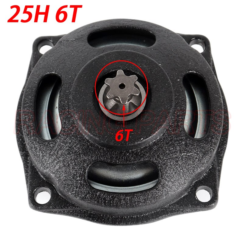 Campana de embrague de 6 dientes/7 dientes 25H 47CC 49CC/caja de cambios de carcasa de tambor apta para Mini Moto de bolsillo, piezas de ATV Quad,
