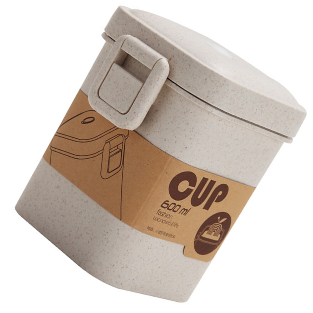 1 Pc Lichtgewicht Draagbare Praktische Verbrandingsbeveiliging Pap Cup Verzegelde Cup Soep Pot Soep Cup Voor Vrouwen Mannen