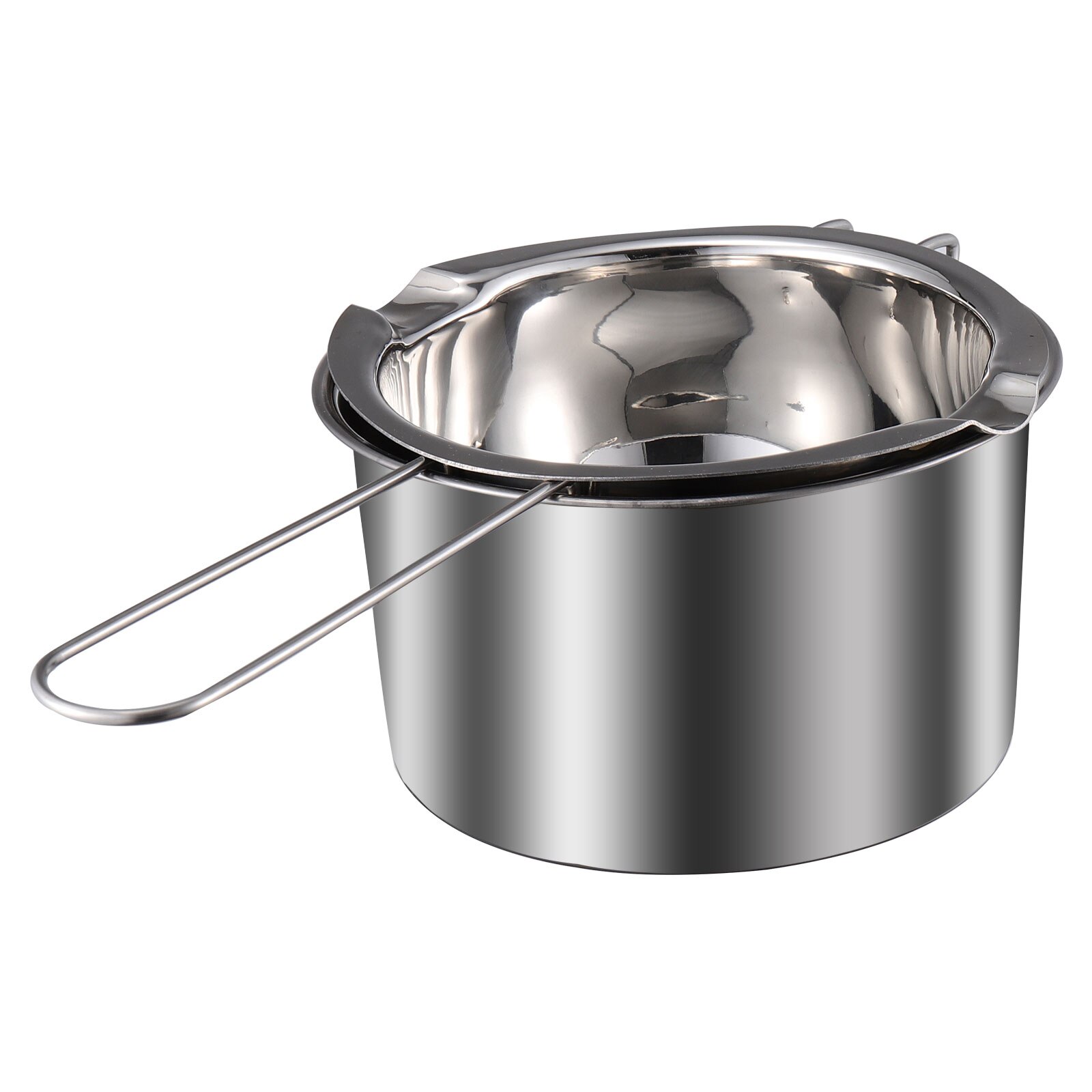 1 Set Double Boiler Pot Stainless Steel Chocolate Pot Melting Pot Universal Wax Pot Candle Melting Pot Water Heating Pot: 600ml