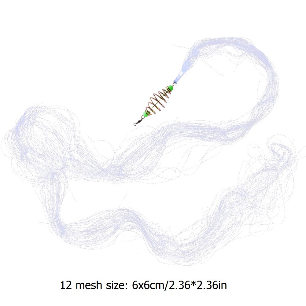 7/11/12 Visnet Mesh Nylon Visnet Trap Slijtvaste Vissen Kooi Casting Netwerk Vis Catcher Ondiepte levert Pakken: 6x6cm