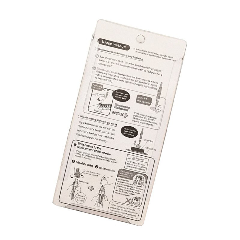 Wool Felt Poke Pin Needle Pen Poking Tools For Wool Felting Replace Needles DIY Needlwork Craft Accessories Multi Needle Stitch