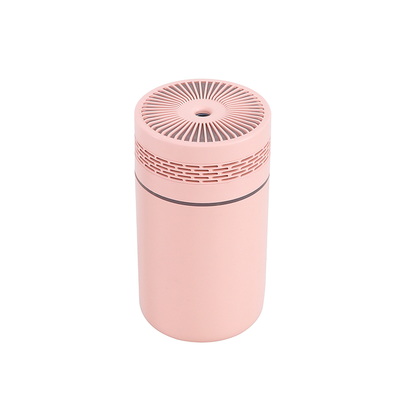 Auto-Luftbefeuchter, tragbarer Mini-Spray-Luftbefeuchter mit LED-Licht, USB-betriebener Aromatherapie-Öldiffusor für Schlafzimmer und Reisen: Rosa