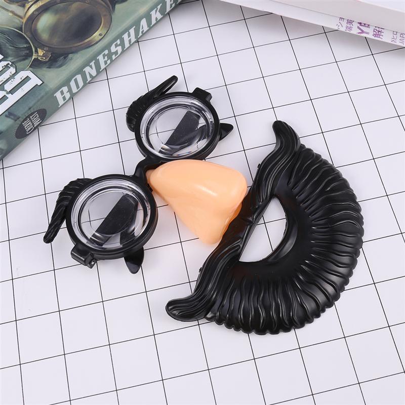 1 st utklädningsglasögon med roliga ögonbryn näsmustasch för kostymfest påsk maskerad karneval halloween