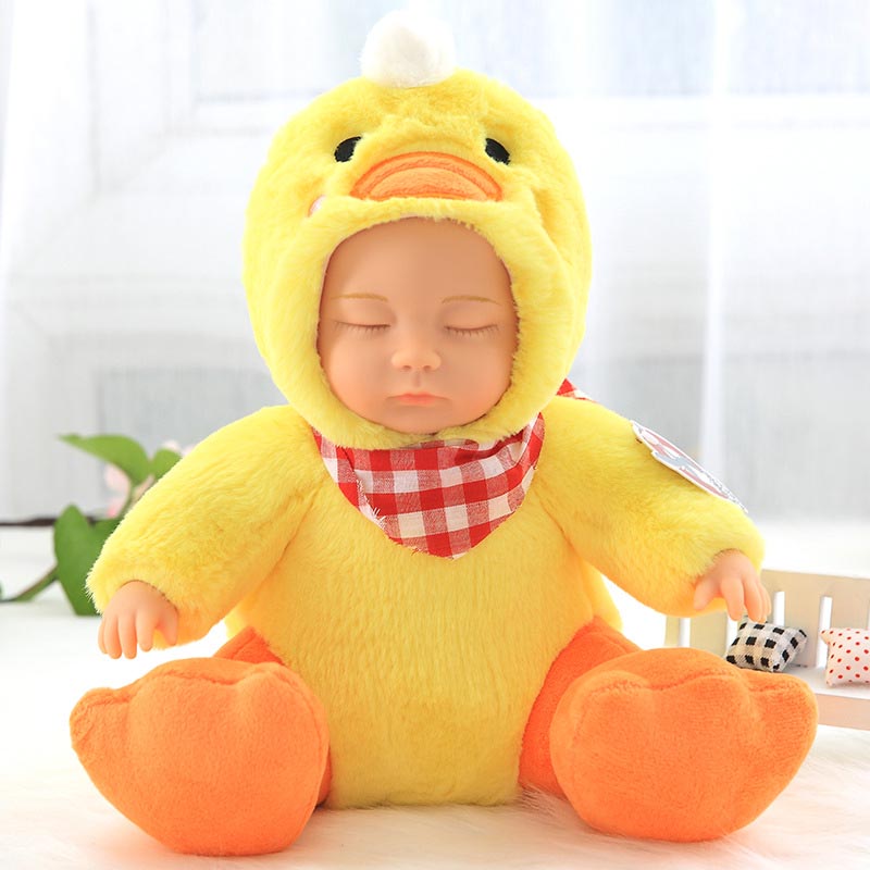 4 stuks pluche kuikens klein, paaskuikens simulatie kuikens pluche pop, realistische kuiken pluche figuur levensecht harig dier speelgoed Pasen kuiken pluche geel kuiken knuffeldier voor kinderen