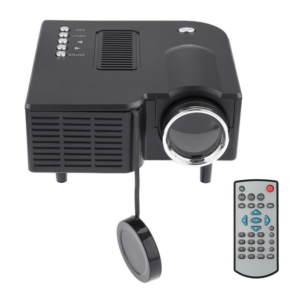 UC28-miniproyector HD para casa, proyector led micro PORTÁTIL de 1080P, con tecnología de pantalla LCD para entretenimiento en casa, sistema de conferencias