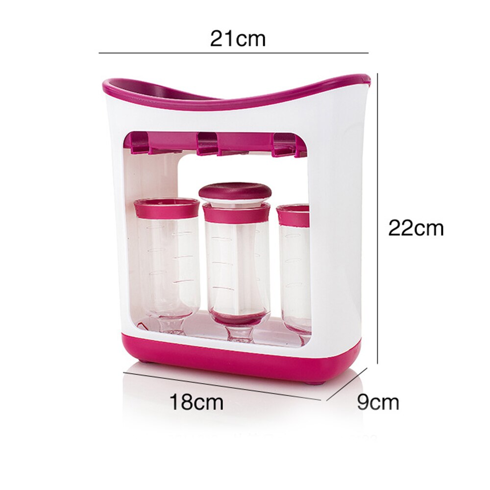 Baby Food Container Toddler Food Mashing Station Children Fresh Squeezed Fruit Juice Station Kids Fruit Puree Packing Machine