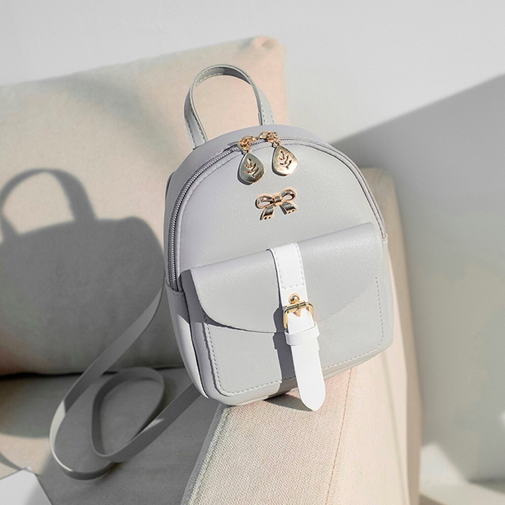 Mochila pequeña para mujer, Bolso pequeño con letras, para teléfono móvil, a la ,