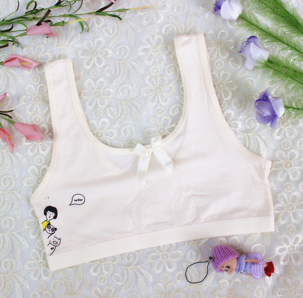 Sujetador para el cuidado del pecho para niña, ropa interior de algodón Hipster para adolescentes, chaleco de verano para niños pequeños de 8 a 16 años, 3 piezas