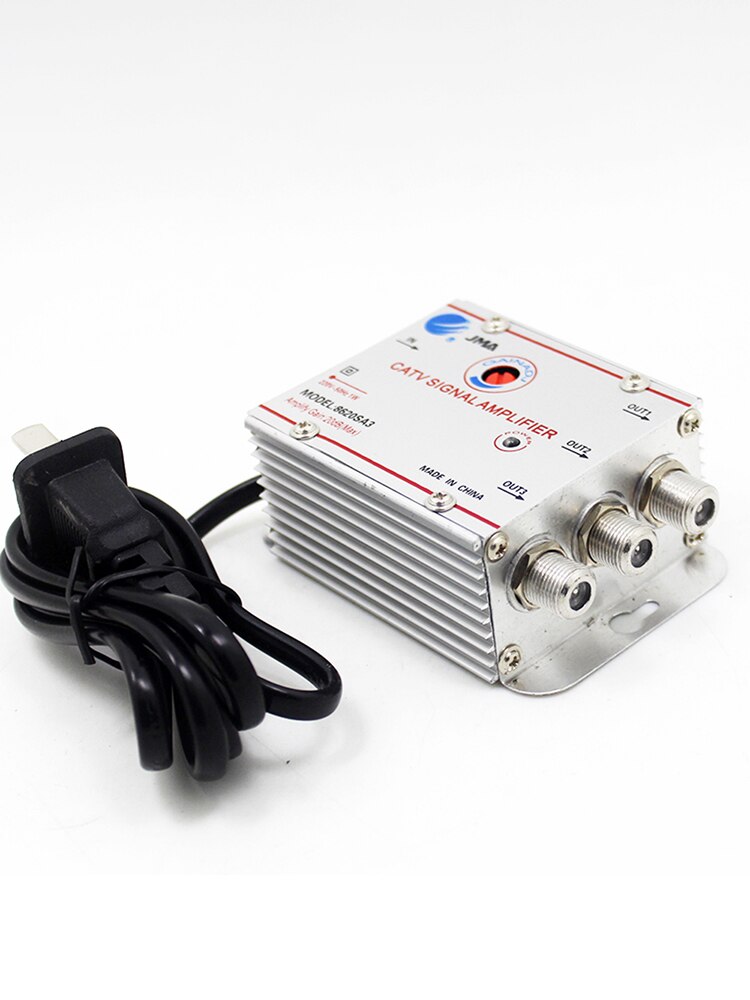 2/3 Way 20db CATV TV Antenna Signal Amplifier Booster Splitter US plug AMP Splitter Home TV Equipments 45Mhz to 860MHz