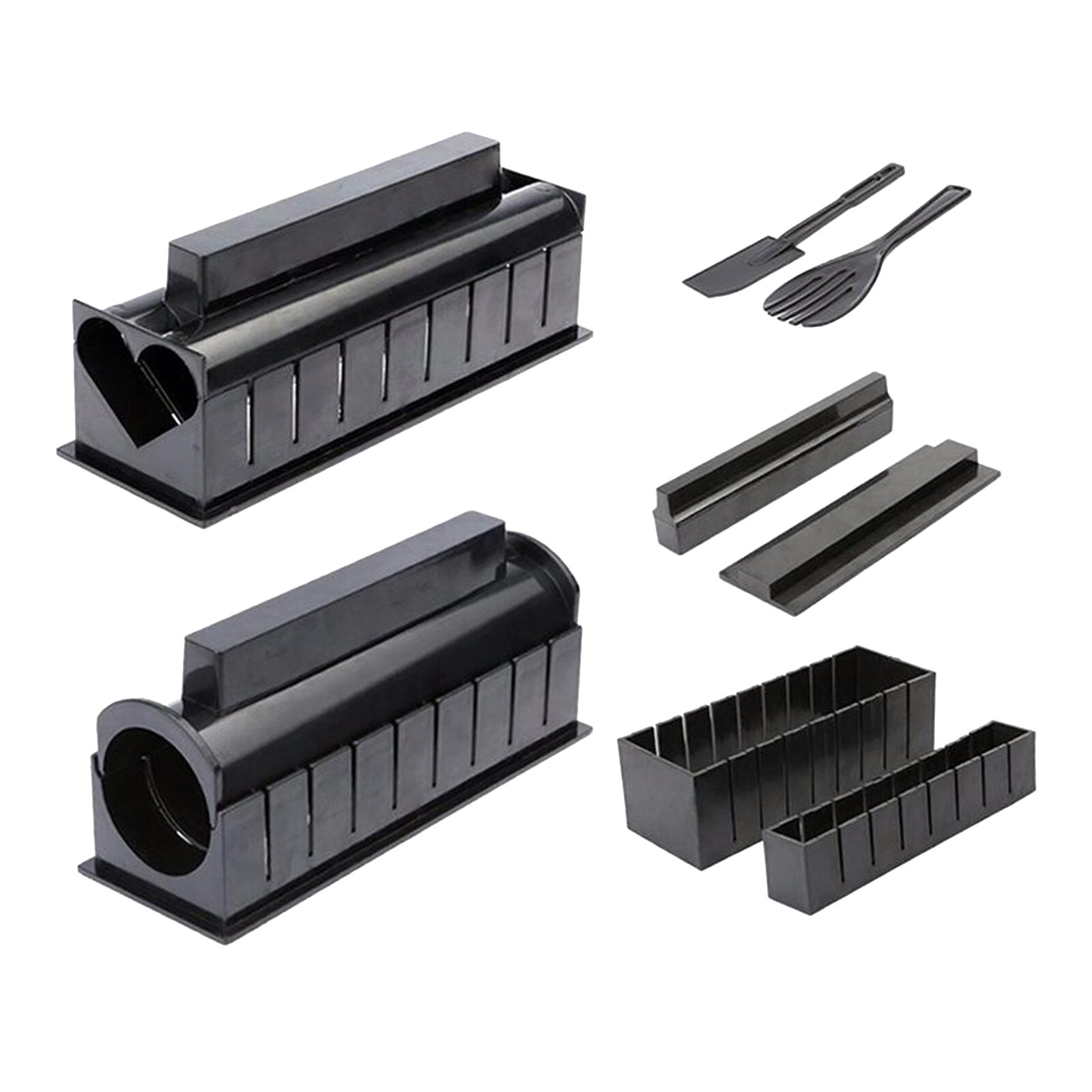 11 Stuks Sushi Maken Kit Voor Beginners, Plastic Sushi Maker Tool Huishouden,
