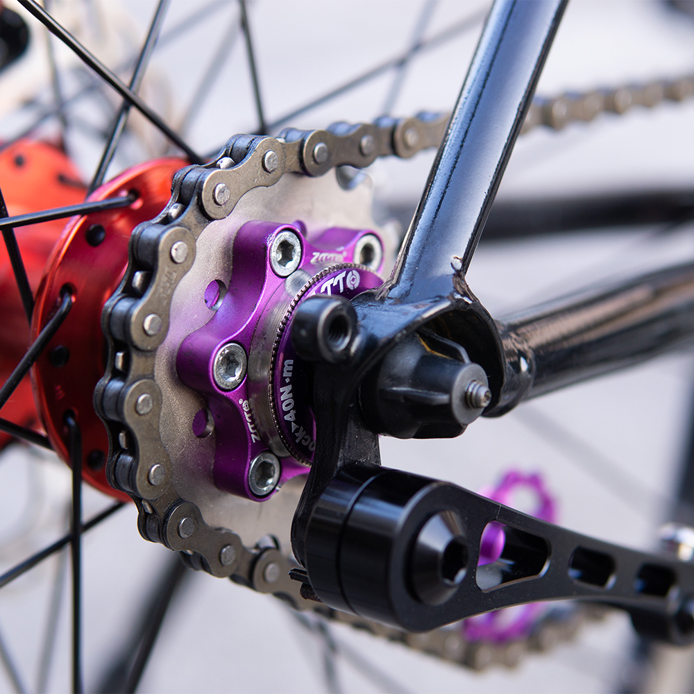 ZTTO cadenas de bicicleta de una sola velocidad, cadena plateada de 1 velocidad para ciclismo de montaña, piezas de bicicleta de ciudad fixedgear
