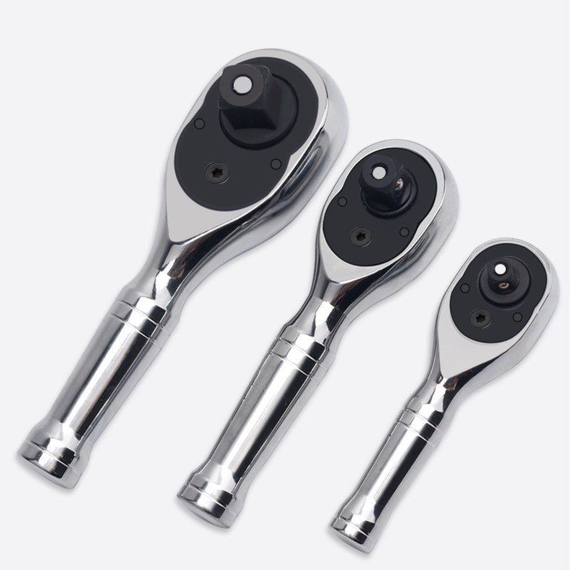 Drive Stompe Ratchet Flex Head Ratelset Mini Stompe Ratelsleutel 1/2 3/8 1/4 Inch 72 Tand Dopsleutel Voor Krappe Ruimtes