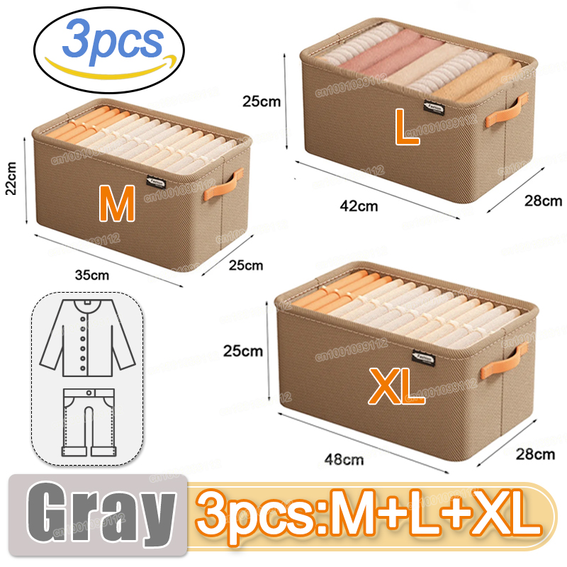 Armarios organizador de ropa, pantalones de gran capacidad, caja de almacenamiento para pantalones vaqueros, cajones de armario, ropa interior, calcetines, camiseta, organizador de guardarropa: Verde militar