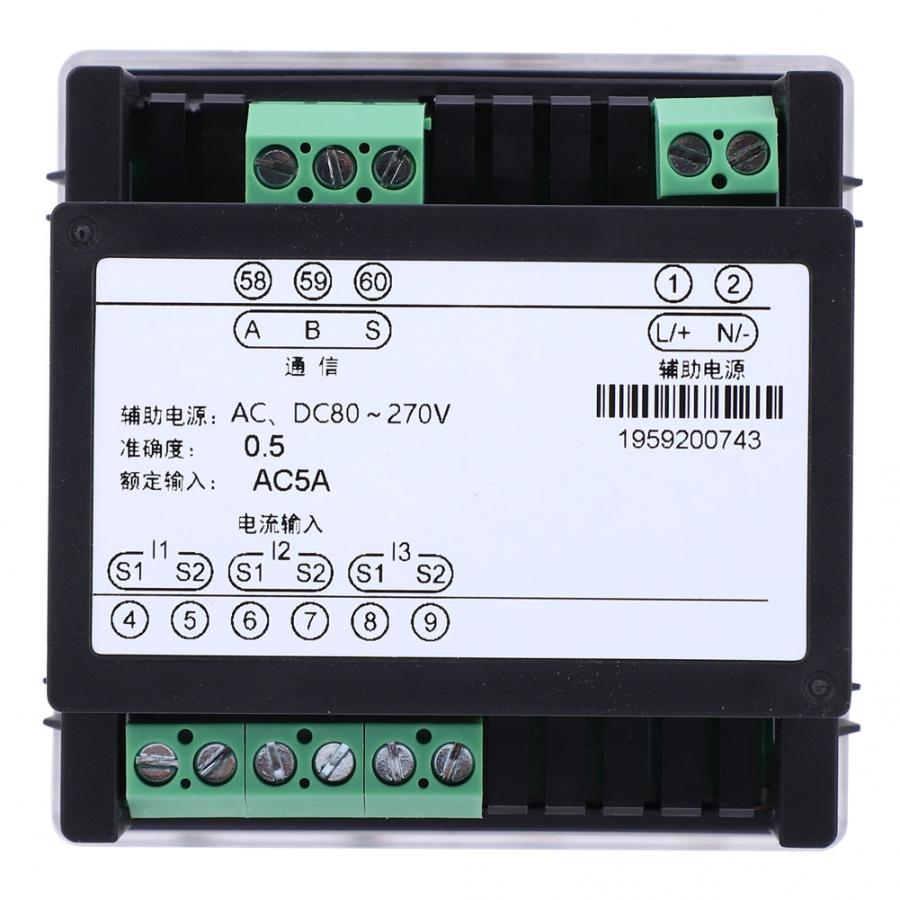 LNFA73 Intelligent LCD Display Digital Three-Phase Current Meter AC Ammeter