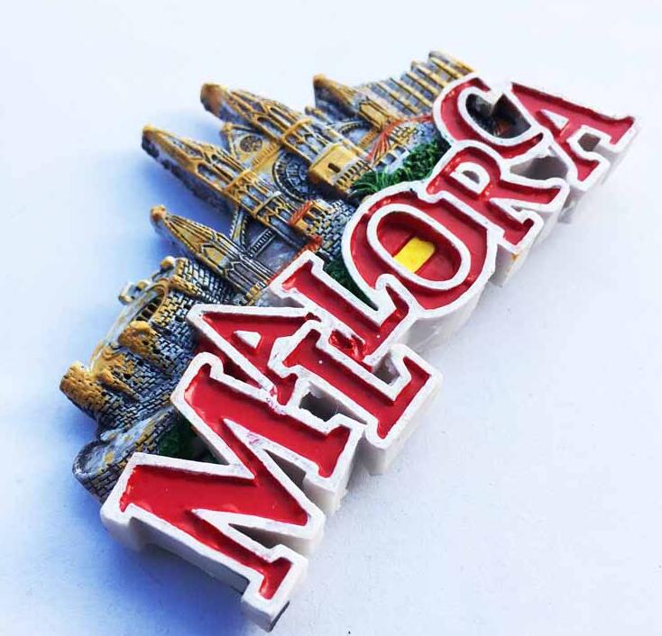 3D Mallorca Spain Cathedral de Mallorca Fridge Magnet Travel Souvenirs Refrigerator Magnetic Stickers Home Decoration