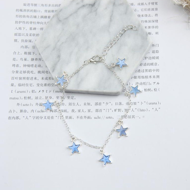 Boho ketting beenarmband ster hanger enkelbandjes voor vrouwen glow in dark enkelbandje armband sieraden enkelbandje tobilleras pulsera para