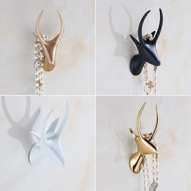 Badhanddoek Haak/Coat Robe/Kleding Haak Voor Badkamer Keuken Garage, goud/Zwart/Chrome/Wit