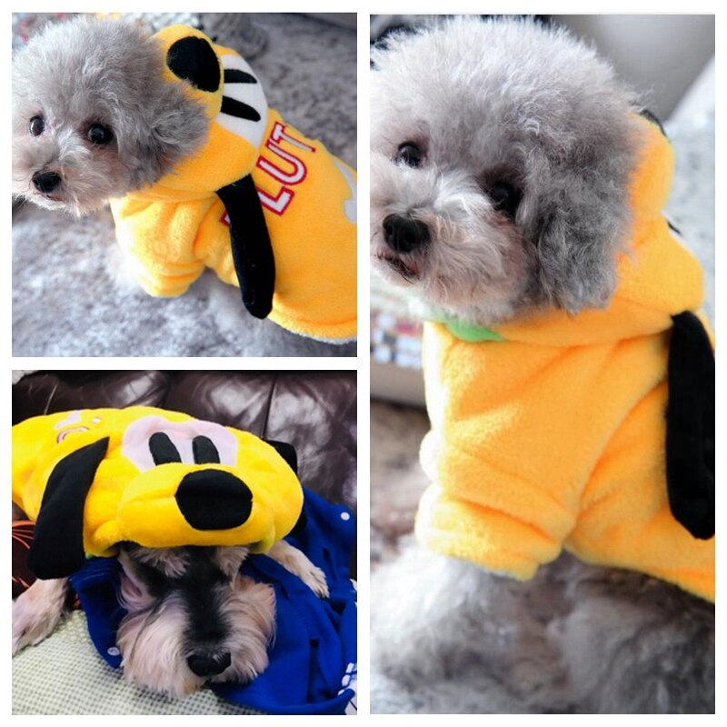 Yellow Cute Golden Retriever Dog Clothes Winter Fleece Soft Comfort Warm Pet Big Large Animal Costumes For Labrador Chihuahua