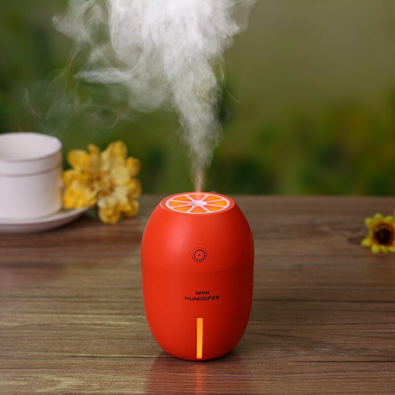 AZGIANT USB Mini Lemon Night Light Humidifier No Noise Ultrasonic Atomization Machine Mist Maker Fogger Mini Humidifier