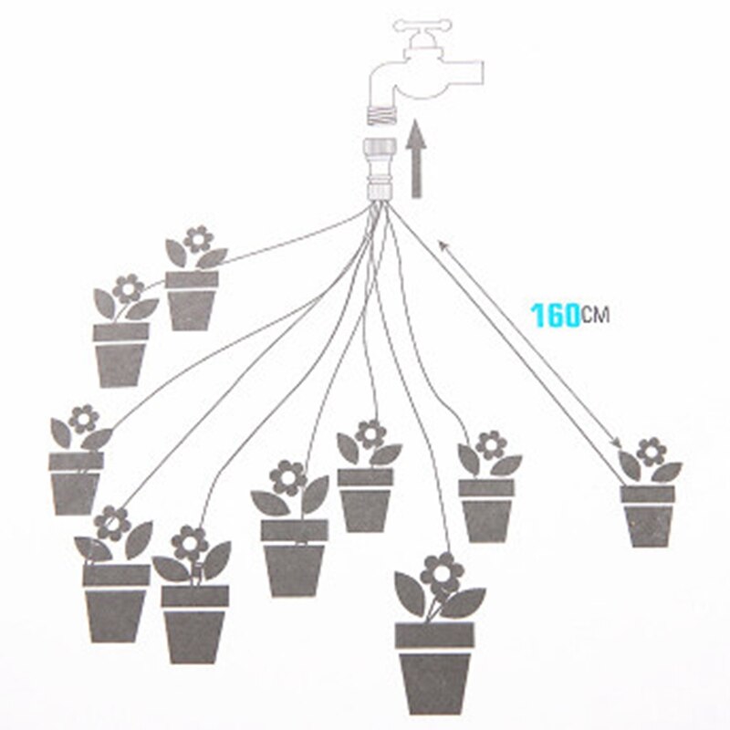 Drip Irrigation Kit Plant Watering System Adjustable Mini Irrigation Water-Saving System for Garden Greenhouse Plants
