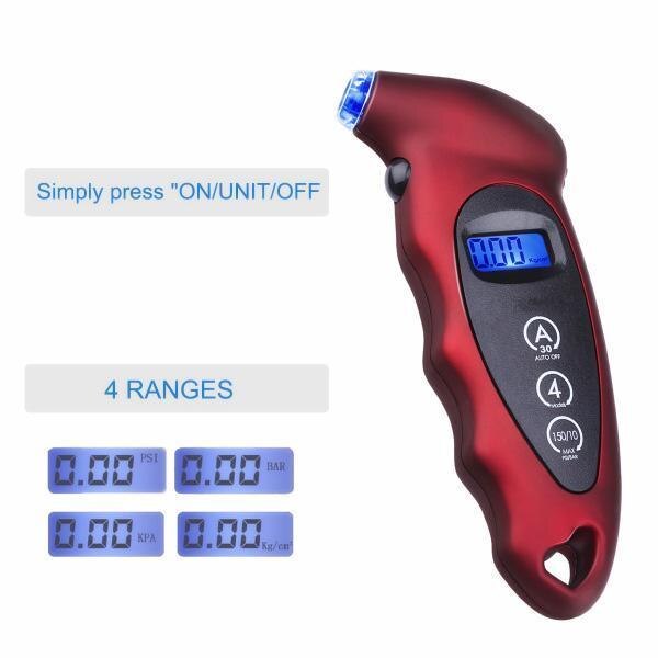 Handmatige hand 0-100 psi banden luchtdrukmeter meter tester voor auto vrachtwagen motorfiets fiets