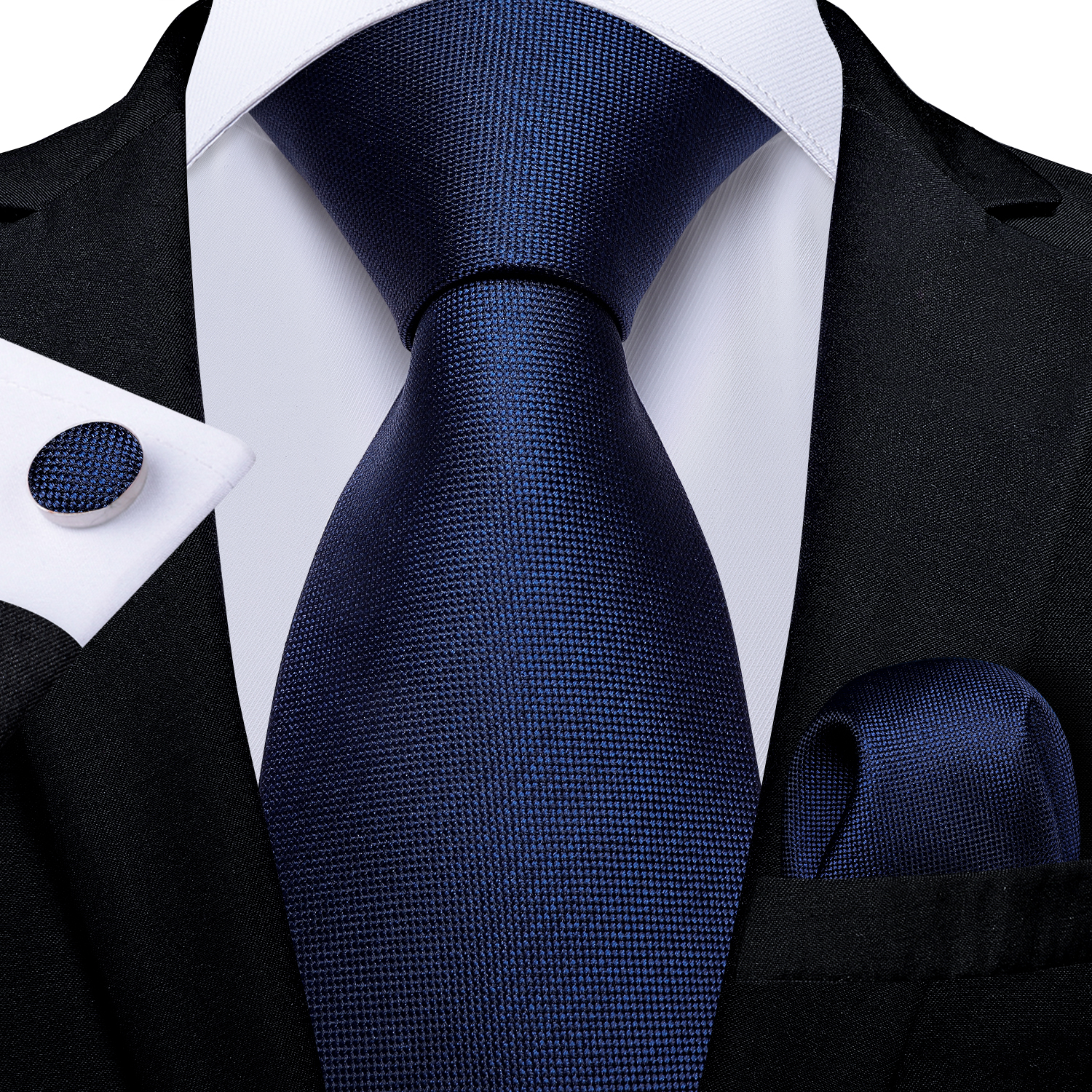 Cravates pour hommes vert clair point solide fête de mariage hommes accessoires plaine bleu violet cou cravate ensemble poche carré mari: Argent