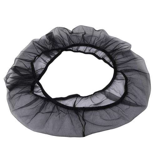 Cubierta de jaula de pájaro de malla, cubierta de concha, falda, protector de fácil limpieza, atrapasemillas, accesorios para jaulas de pájaros, malla de aire, loro, jaula para pájaros, Red 1 unidad: Black / L
