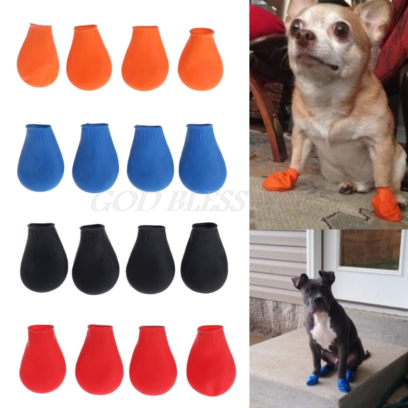 Huisdieren Laarzen Sokken Waterdichte Rubberen Regen Hond Schoenen Antislip Outdoor Puppies Cachorro Schoenen Candy Kleur