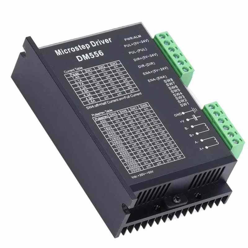 Microstep Driver Digital for 57 86 NEMA23 NEMA34 Stepper Motor Controller 2 Phase 5.6A DM556 Digital Stepper Motor Driver
