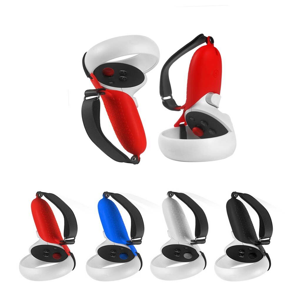 Oculus Quest 2 VR Protective Cover VR Touch Controller Silicone Cover Skin Handle Grip For Oculus Quest 2 Accessories