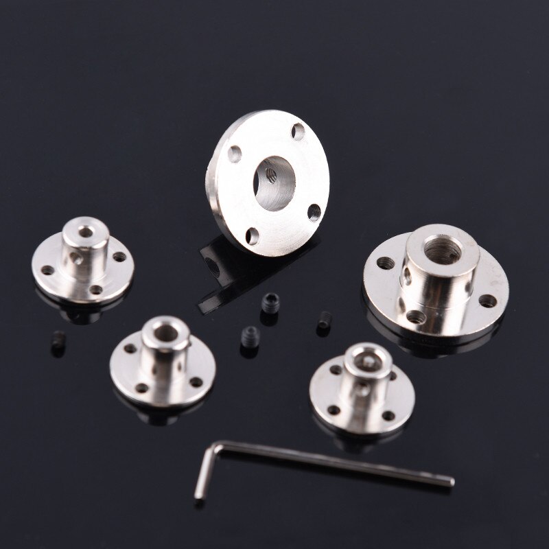 Omni wheel Flange Coupling Aluminum alloy diameter 5 6 8 10mm 12 14 15 16 18 mm keyway coupling
