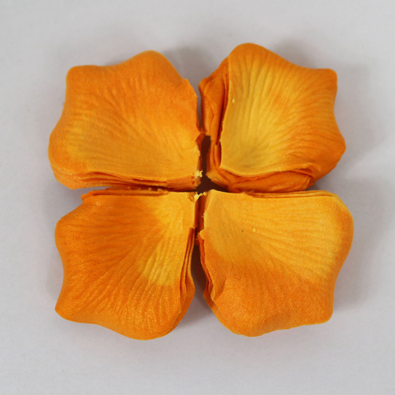 Pétalos de rosa no tejidos, decoración de color para de cumpleaños, boda, compromiso, alfombra roja, accesorios, 36g: Naranja