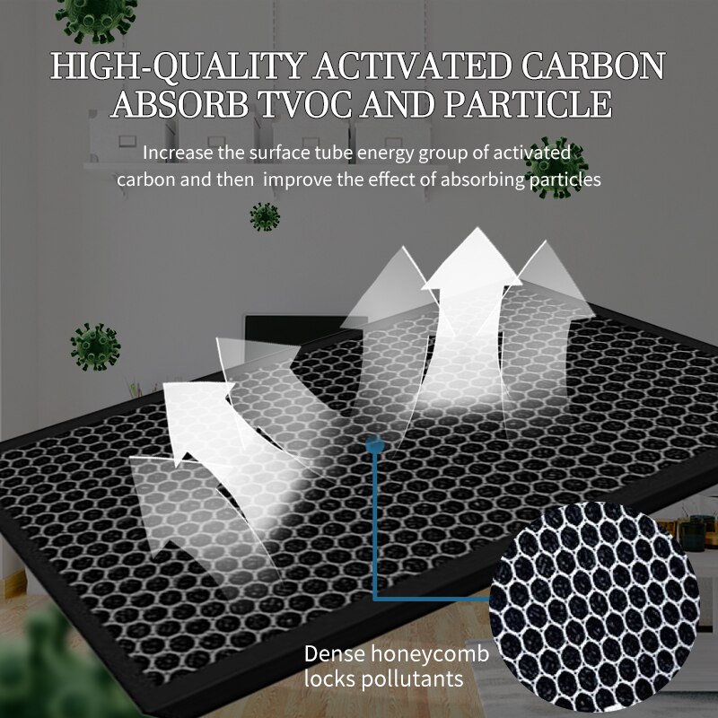FZ-D40HFE FZ-D40DFE FZ-A61MFR/FZ-A60MFE HEPA filter&Carbon filter& humidifier filter Replacement For Sharp Air Purifier KC-D40E
