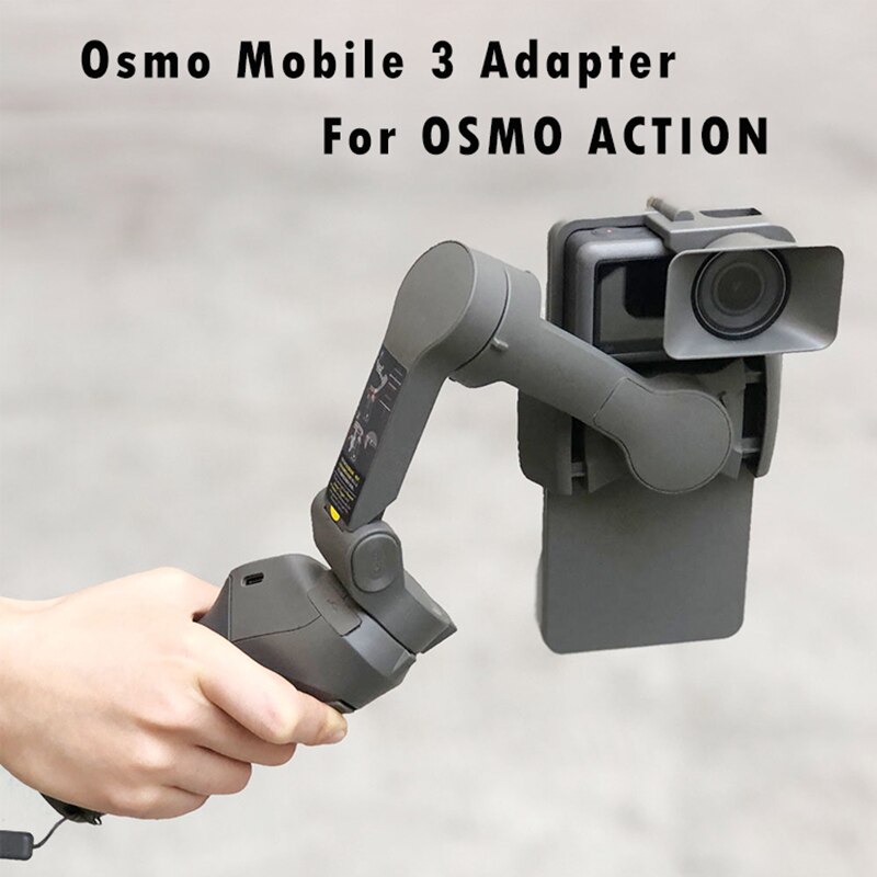 Tragbarer handadapter-kamerahalter für dji osmo mobile 3 to und osmo action-kamera-gimbal-stabilisator-zubehör