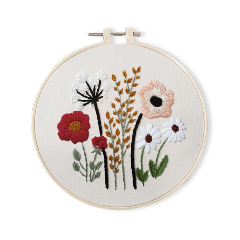 Flowers Patterns DIY Cross Stitch Kits Handmade Crafts Sewing Supplies 3D European Embroidery Materials Package Needlework Set