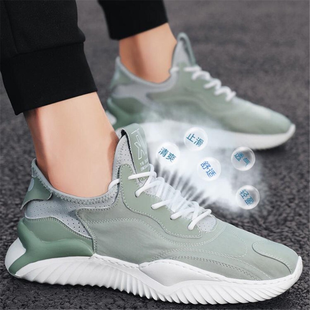 Stijl ijs zijde paraplu doek herenschoenen wilde heren sport ademend casual heren sportschoenen chef-kok schoenen voor heren heren sneakers: 01 / 8