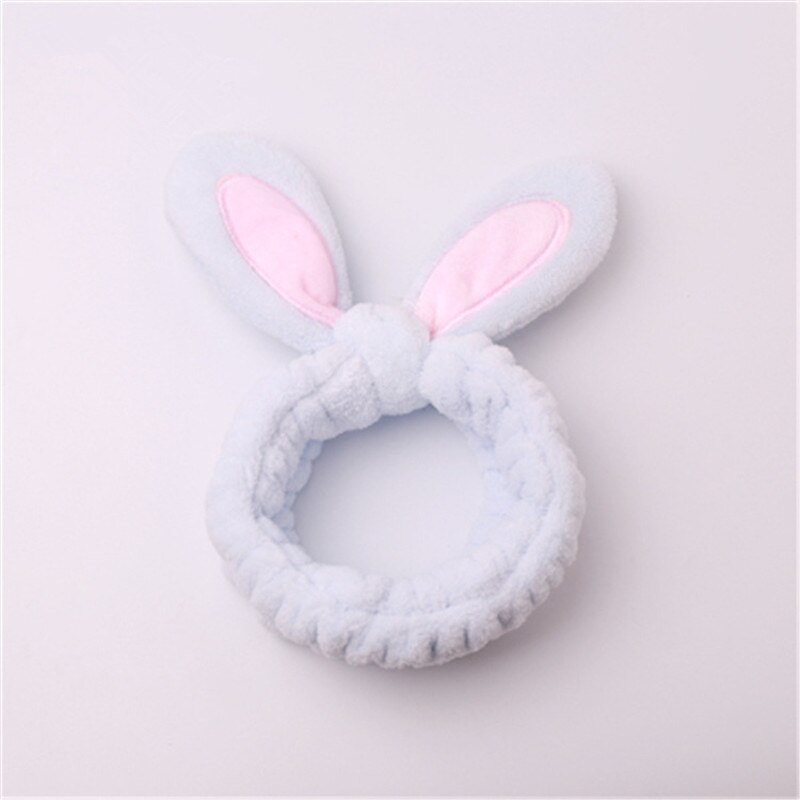 Cute Bunny Ear Trucco Fasce per il Lavaggio Viso Doccia Spa Maschera Morbida e Carino Orecchie di Coniglio Fasce Per Capelli per Le Donne E Le Ragazze