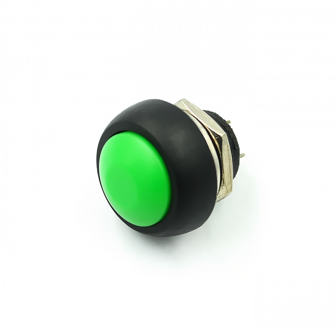 2Pin Mini Switch 12mm 1A waterproof switch pbs33b 12v momentary Push button Switch reset Non-locking pbs-33b: green