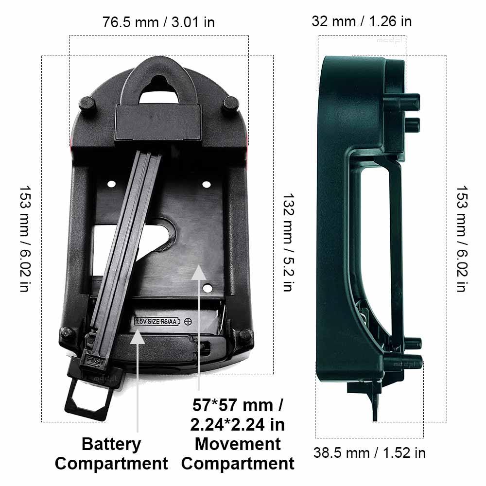 MCDFL Wall Clock Pendulum Drive Unit Swing Plastic Wiggler Empty Case Grandfather Clocks Movements Module with Watch Parts 200g